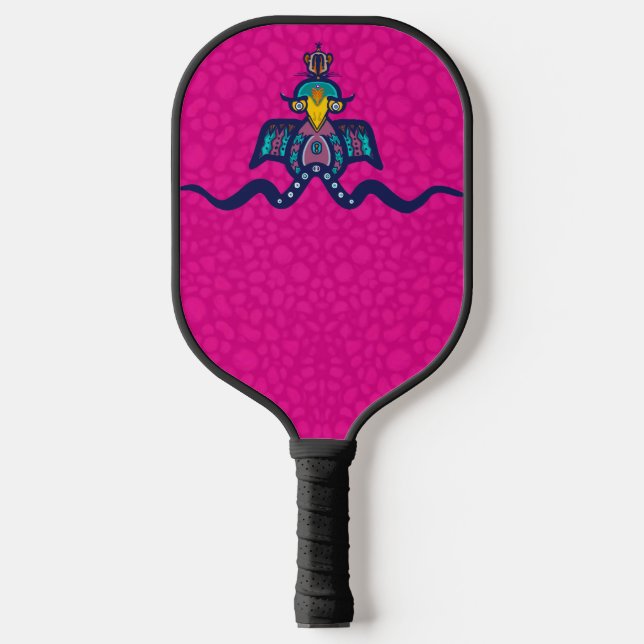 Bird on a Line Pickleball Paddle (Front)