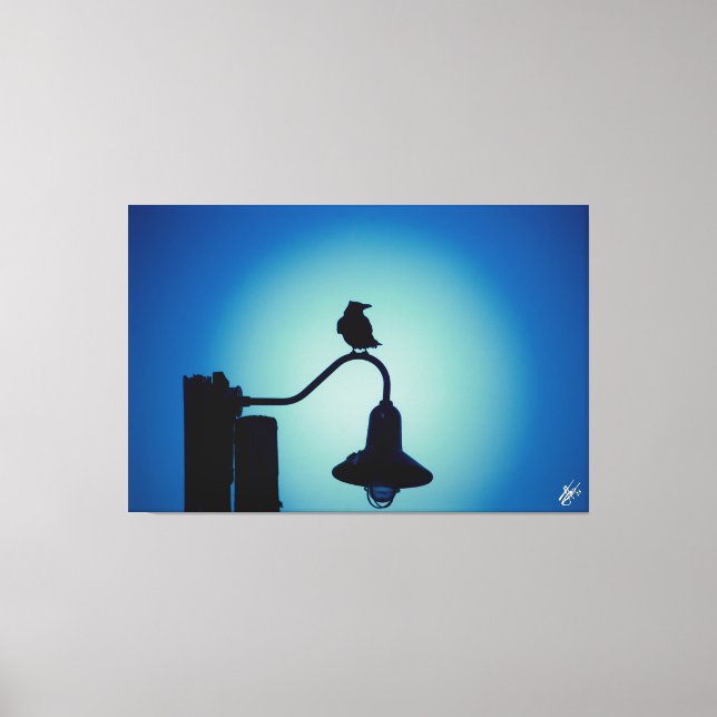 Bird on a post series #4 canvas print (Front)