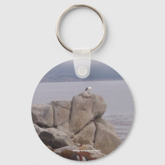 Bird on a Rock Keychain