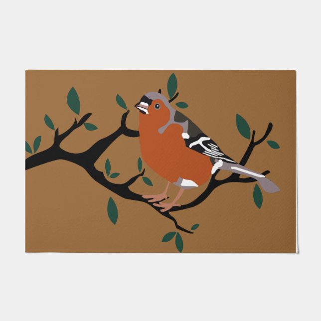 Bird On A Tree Doormat , Home Decor mat (Front)