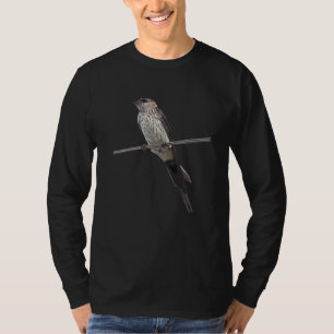 Bird On A Wire Red Rumped Swallow Vector T-Shirt