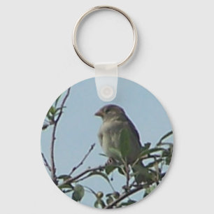 Bird On Branch Keychain