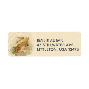 Bird on My Shoulder Vintage Return Address Labels
