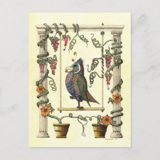 Bird on Swing Postcard