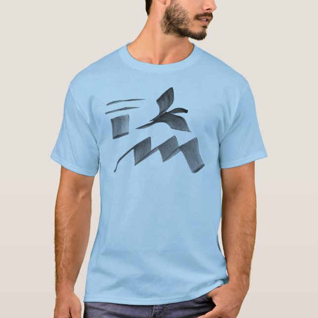 Bird Over Mountain 2 T-Shirt (Front)
