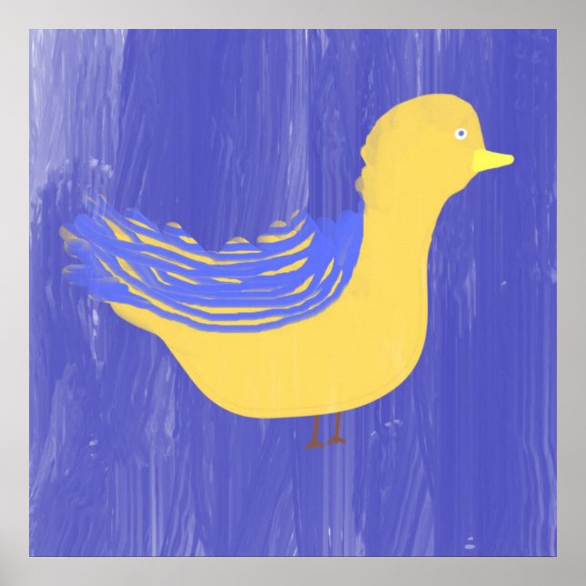 bird painting art poster (Front)