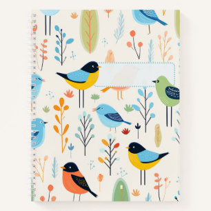 Bird Pattern 3 Notebook