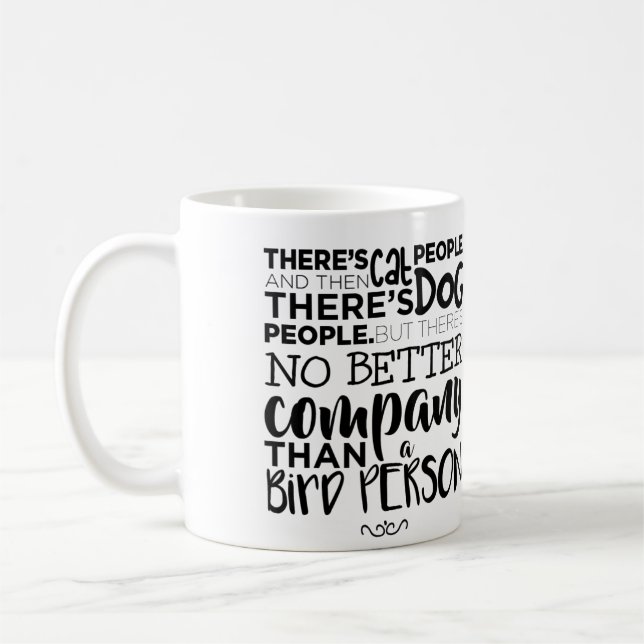 Bird People Coffee Mug (Left)