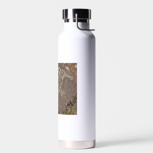 Bird Petroglyph Water Bottle (Left)