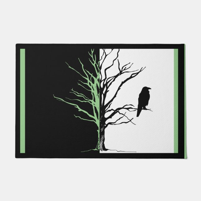 Bird Photography Crow or Raven Doormat (Front)