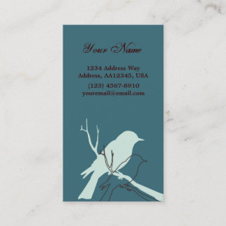 Bird Profile Card (Aqua)