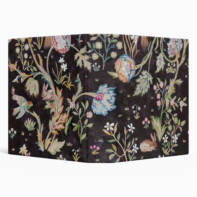 Bird & Rabbit in The Flower Garden, William Morris Binder (Background)