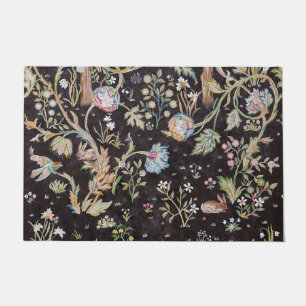 Bird & Rabbit in The Flower Garden, William Morris Doormat