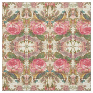 Bird Rose Fabric