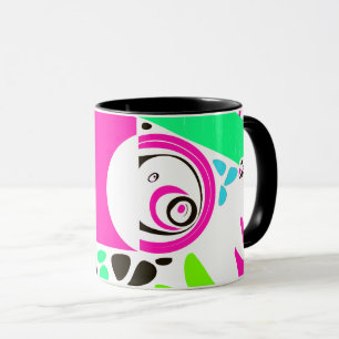 Bird’s Nest - Fuchsia White Mug