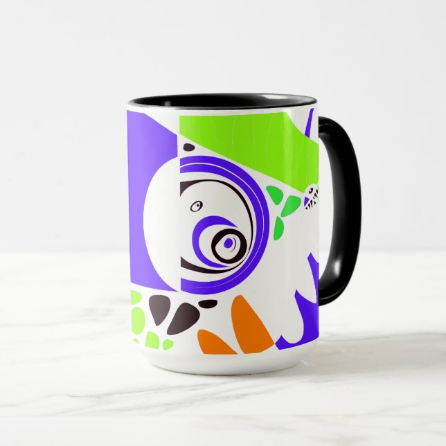 Bird’s Nest - Indigo White Mug (Front Right)