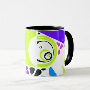 Bird’s Nest - Lime Green White Mug