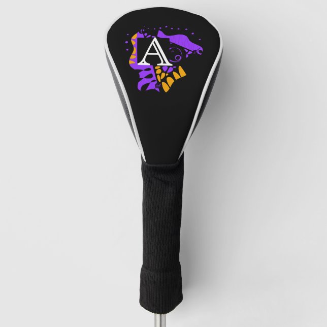 Bird’s Nest - Personalized Initial Letter A Golf Head Cover (Front)