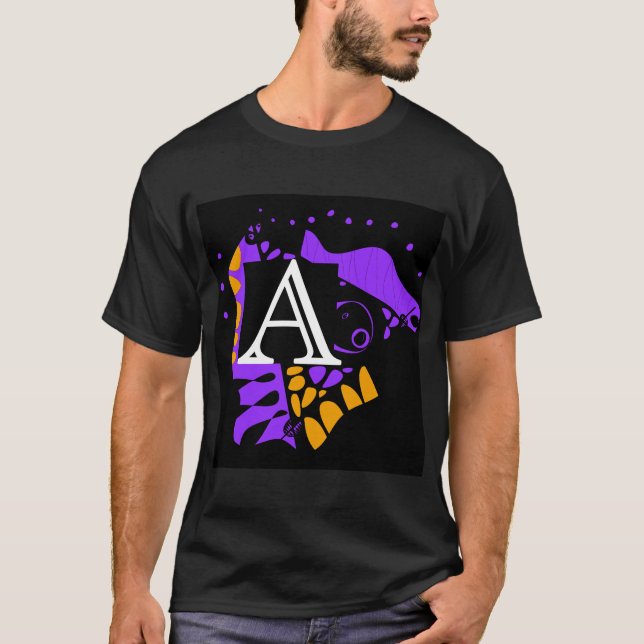 Bird’s Nest - Personalized Initial Letter A T-Shirt (Front)