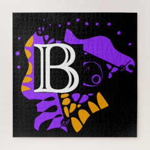 Bird’s Nest - Personalized Initial Letter B Jigsaw Puzzle