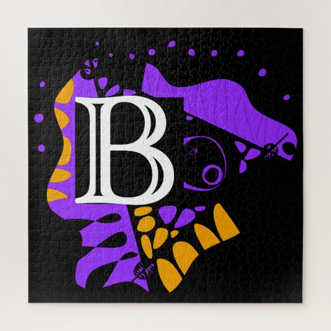 Bird’s Nest - Personalized Initial Letter B Jigsaw Puzzle (Vertical)