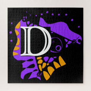 Bird’s Nest - Personalized Initial Letter D Jigsaw Puzzle