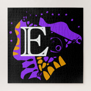 Bird’s Nest - Personalized Initial Letter E Jigsaw Puzzle