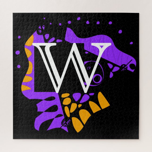 Bird’s Nest - Personalized Initial Letter W Jigsaw Puzzle (Vertical)