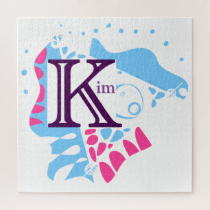 Bird’s Nest - Personalized Name Letter K 2 Jigsaw Puzzle