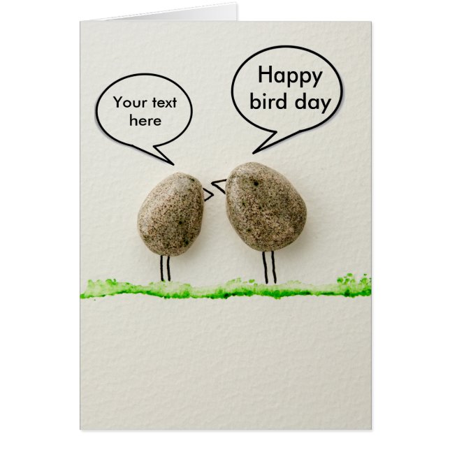 Bird says tweet Happy bird day (Front)