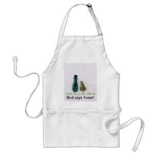 Bird says 'tweet' standard apron