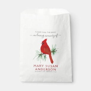 Bird Seed Packet Memorial Funeral Favour Bag