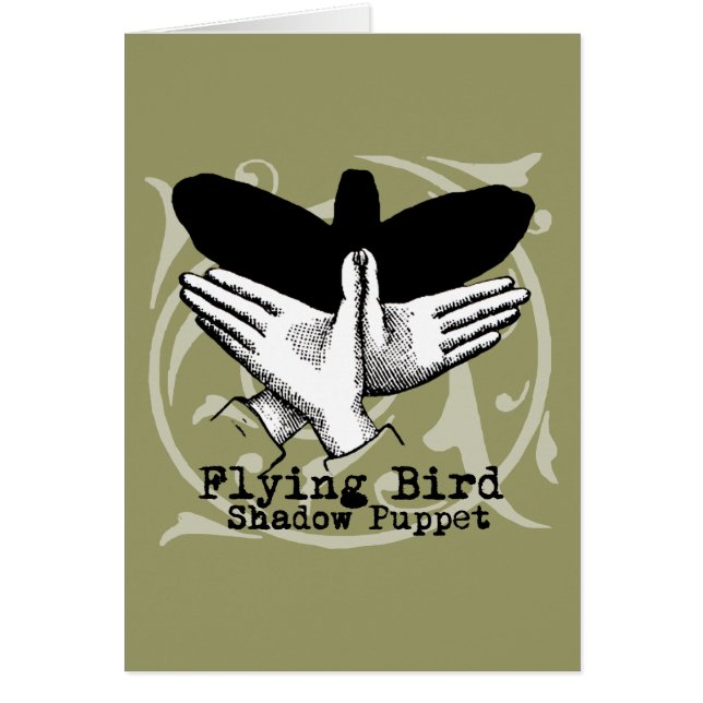 Bird Shadow Puppet Hand Vintage (Front)