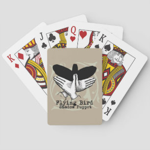 Bird Shadow Puppet Hand Vintage Playing Cards