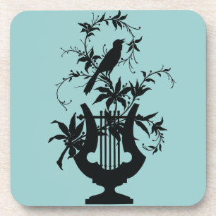 Bird silhouette coaster