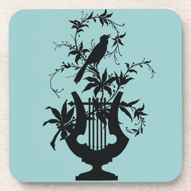 Bird silhouette coaster (Front)