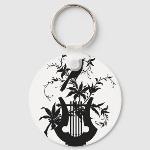 Bird silhouette keychain