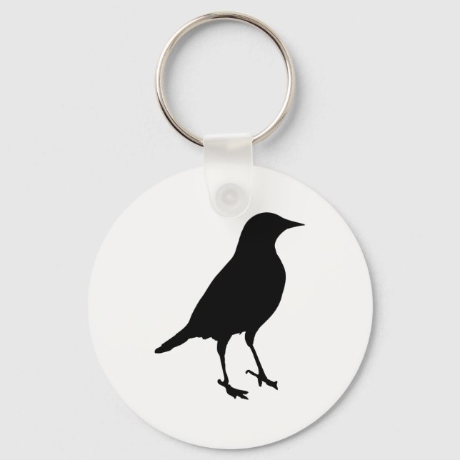 Bird Silhouette Keychain (Front)