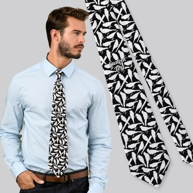 Bird Silhouettes Pattern Tie (Creator Uploaded)