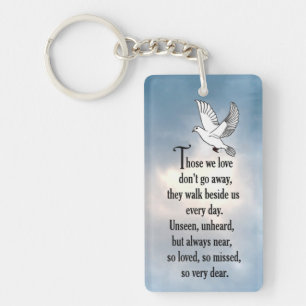 Bird "So Loved" Poem Keychain