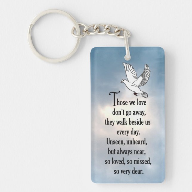 Bird "So Loved" Poem Keychain (Front)