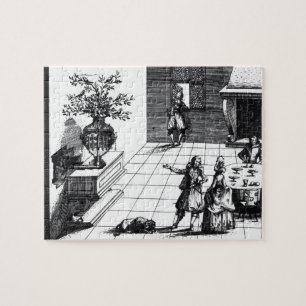 Bird song musical tree, published c.1670 (engravin jigsaw puzzle