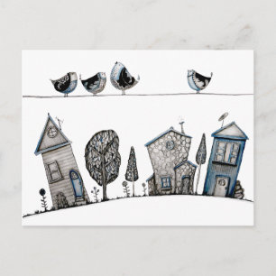 Bird song postcard