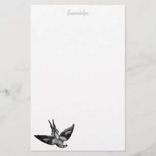 Bird stationery personalized