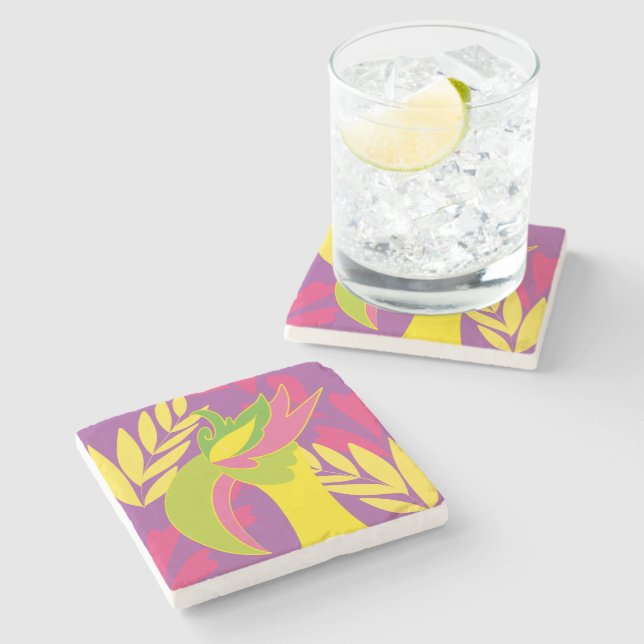 bird stone coaster (Side)