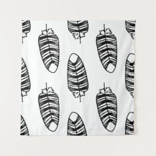 Bird striped feather pattern. Seamless pattern of  Tapestry