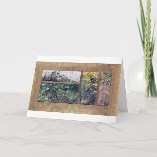 Bird Studies, Bruno Liljefors Card (Front)