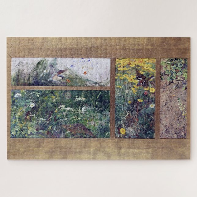 Bird Studies, Bruno Liljefors Jigsaw Puzzle (Horizontal)