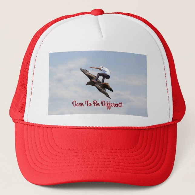 Bird Surfing Trucker Hat (Front)