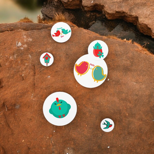 Bird Table Confetti (Big baby,couple birds party confetti,kids birthday party,baby shower,graduation,night party confetti)